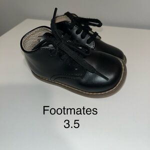 Footmates Black Kids Shoes